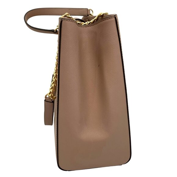 Michael Kors Susannah Blush Pink/Nude Saffiano Leather Large Shoulder Bag VGC - Picture 4 of 11